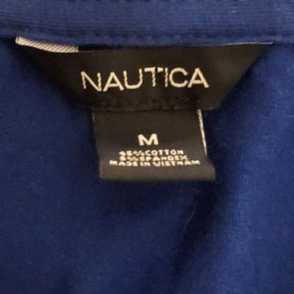Nautica 3/4 Sleeve Tunic - Medium - Blue/White - Picture 4 of 5
